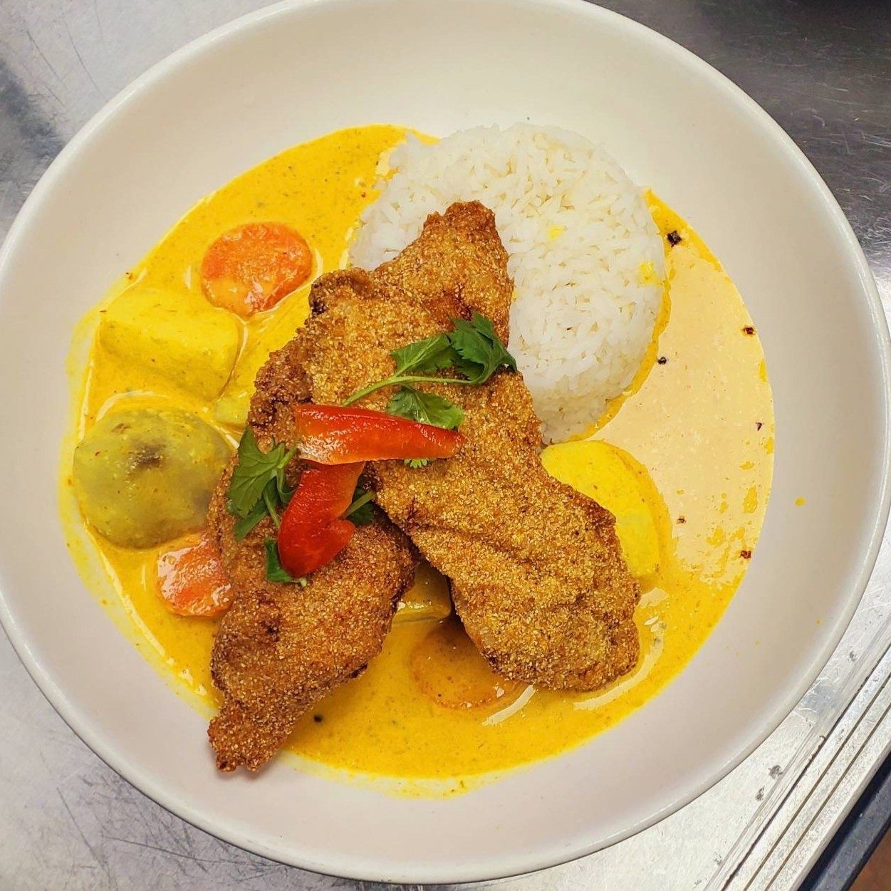 Catfish Yellow Curry🌶.
