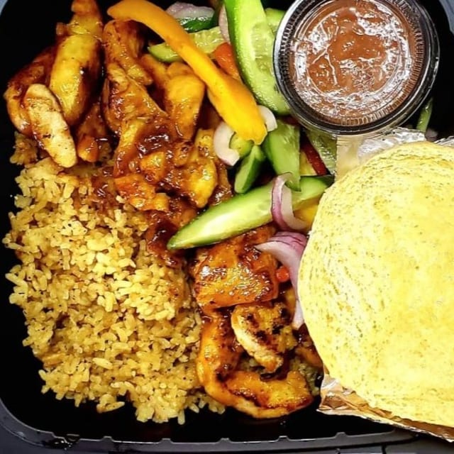 Chicken Satay Platter.